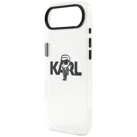 Etui Karl Lagerfeld IML Karl Sketch Logo MagSafe do iPhone 17 Air - przezroczyste