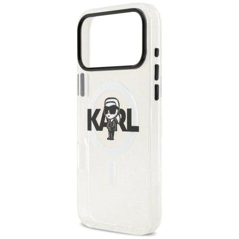 Etui Karl Lagerfeld IML Karl Sketch Logo MagSafe do iPhone 17 Pro Max - przezroczyste