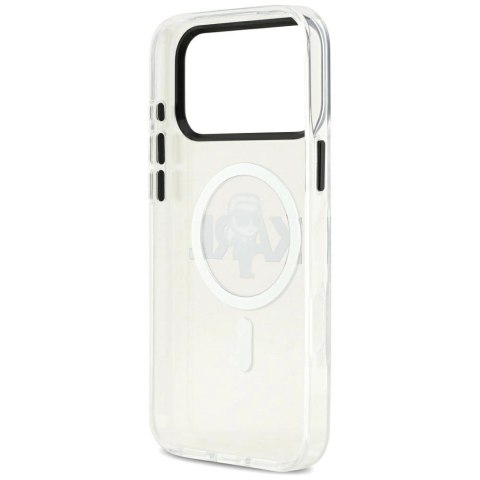 Etui Karl Lagerfeld IML Karl Sketch Logo MagSafe do iPhone 17 Pro Max - przezroczyste