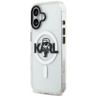 Etui Karl Lagerfeld IML Karl Sketch Logo MagSafe do iPhone 17 - przezroczyste