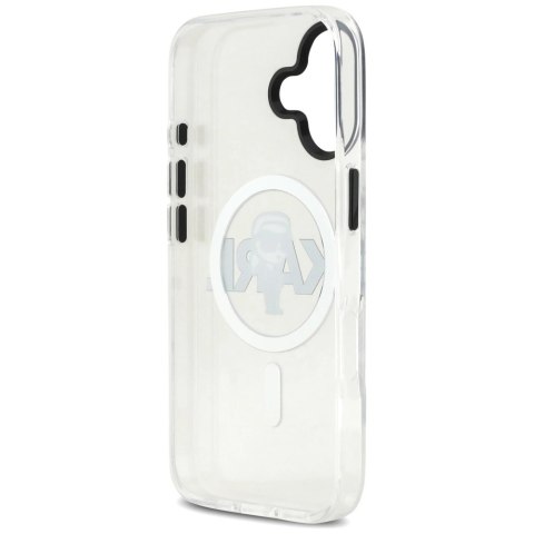Etui Karl Lagerfeld IML Karl Sketch Logo MagSafe do iPhone 17 - przezroczyste