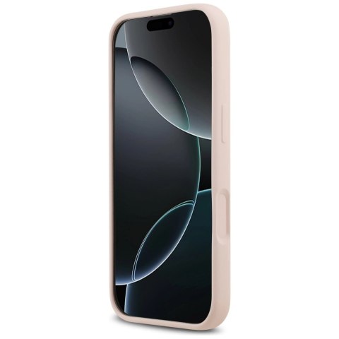 Etui Karl Lagerfeld Silicone Karl&Choupette Ring MagSafe do iPhone 17 - różowe