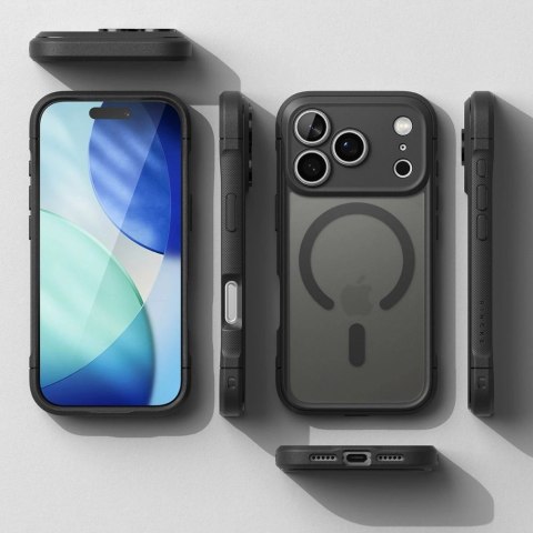 Etui Ringke Fusion Bold Magnetic MagSafe na iPhone 17 Pro - czarny mat