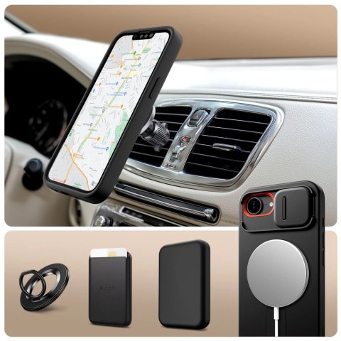 Etui Tech-Protect Kevlar Aura MagSafe na iPhone 16e - czarne