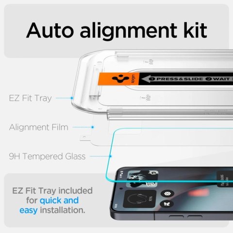 Szkło hartowane Spigen Glas.TR EZ Fit 2-pack na Nothing Phone 3 - przezroczyste