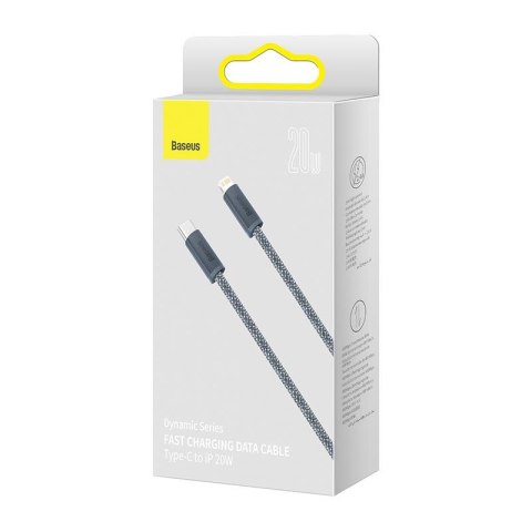20W kabel USB-C do Lightning Baseus Dynamic Series, 1m szary 20W kabel USB-C do Lightning Baseus Dynamic Series, 1m szary