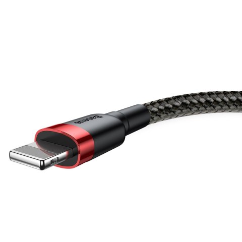 Baseus kabel Cafule USB - Lightning 0,5m 2,4A czerwono-czarny Baseus kabel Cafule USB - Lightning 0,5m 2,4A czerwono-czarny