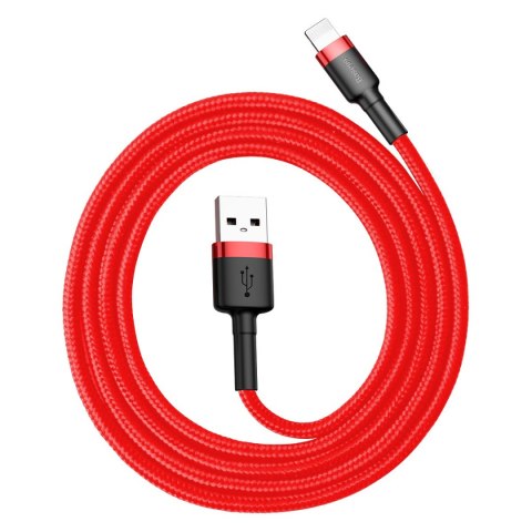 Baseus kabel Cafule USB - Lightning 1,0m 2,4A czerwony Baseus kabel Cafule USB - Lightning 1,0m 2,4A czerwony
