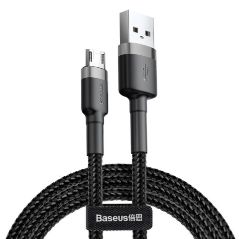 Baseus kabel Cafule USB - micro USB 3,0m 2A szaro-czarny Baseus kabel Cafule USB - micro USB 3,0m 2A szaro-czarny