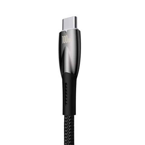 Baseus kabel Glimmer USB - USB-C 1,0m czarny 100W Baseus kabel Glimmer USB - USB-C 1,0m czarny 100W