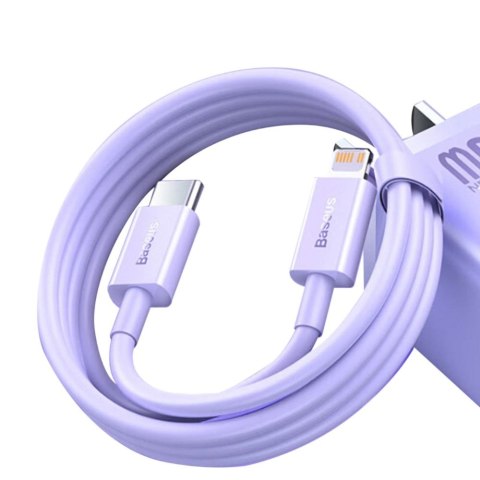 Baseus kabel Superior PD USB-C - Lightning 1,0m fioletowy 20W Baseus kabel Superior PD USB-C - Lightning 1,0m fioletowy 20W