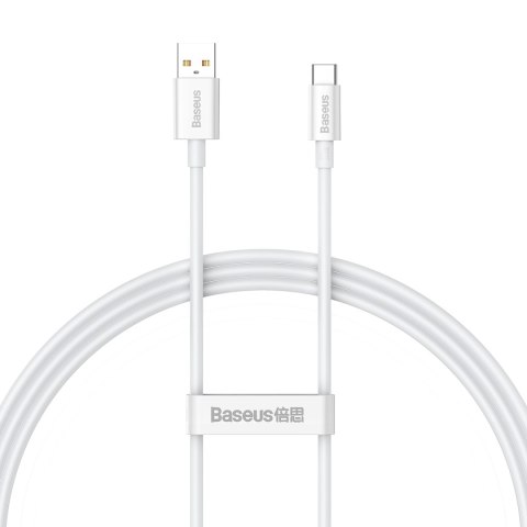 Baseus kabel Superior USB - USB-C 1,0m biały 100W P10320102214-01 Baseus kabel Superior USB - USB-C 1,0m biały 100W P10320102214-01