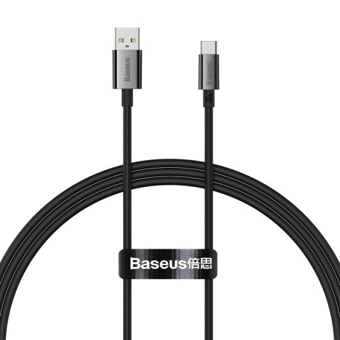 Baseus kabel Superior USB - USB-C 1,0m czarny 100W Baseus kabel Superior USB - USB-C 1,0m czarny 100W