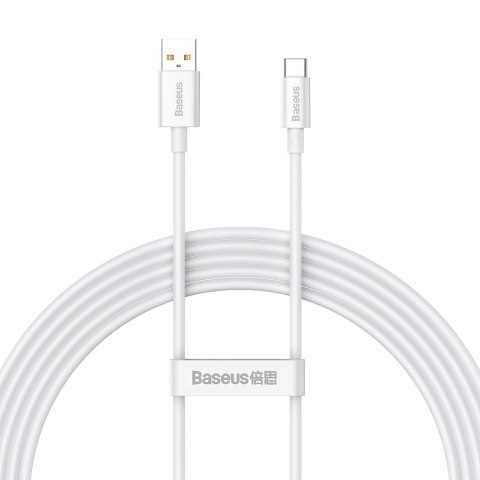 Baseus kabel Superior USB - USB-C 2,0m biały 100W