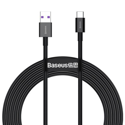 Baseus kabel Superior USB - USB-C 2,0m czarny 66W Baseus kabel Superior USB - USB-C 2,0m czarny 66W