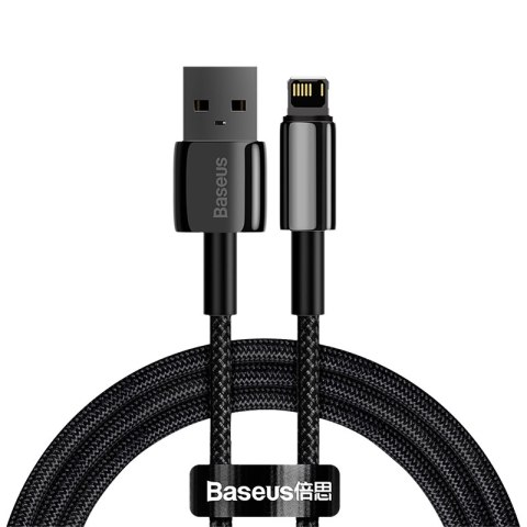Baseus kabel Tungsten USB - Lightning 1,0m 2,4A czarny Baseus kabel Tungsten USB - Lightning 1,0m 2,4A czarny
