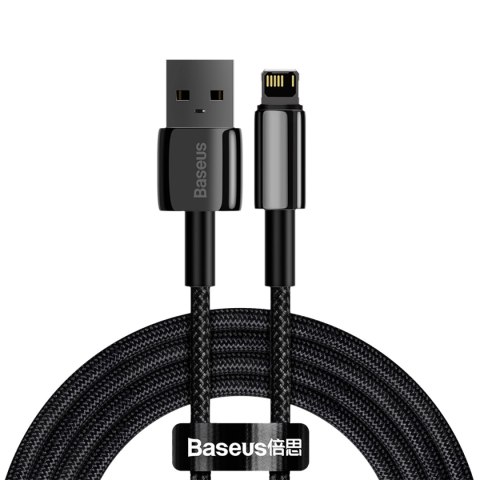 Baseus kabel Tungsten USB - Lightning 2,0m 2,4A czarny Baseus kabel Tungsten USB - Lightning 2,0m 2,4A czarny
