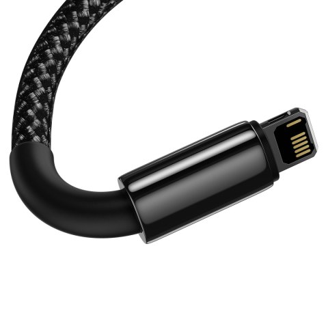 Baseus kabel Tungsten USB - Lightning 2,0m 2,4A czarny Baseus kabel Tungsten USB - Lightning 2,0m 2,4A czarny