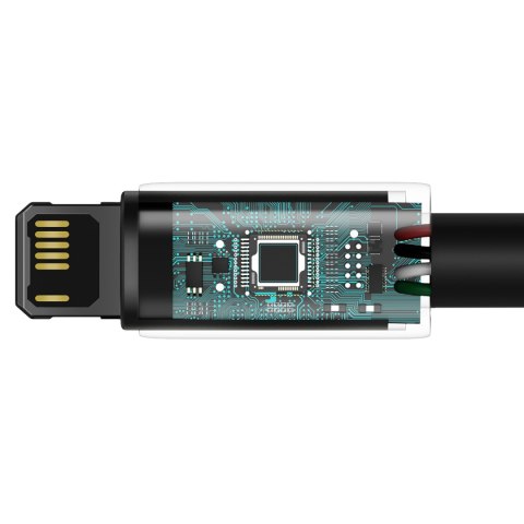 Baseus kabel Tungsten USB - Lightning 2,0m 2,4A czarny Baseus kabel Tungsten USB - Lightning 2,0m 2,4A czarny