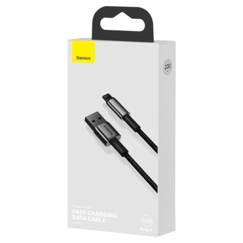 Baseus kabel Tungsten USB - Lightning 2,0m 2,4A czarny Baseus kabel Tungsten USB - Lightning 2,0m 2,4A czarny