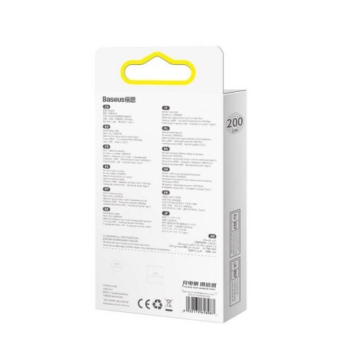 Baseus kabel Tungsten USB - USB-C 2,0m czarny 100W Baseus kabel Tungsten USB - USB-C 2,0m czarny 100W