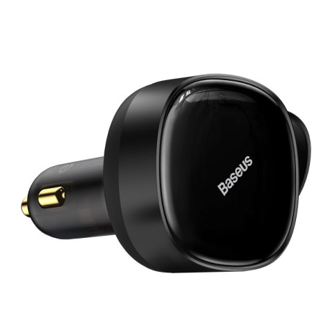 Baseus ładowarka samochodowa Enjoyment Retractable 2w1 30W czarna z kablem 2x USB-C Baseus ładowarka samochodowa Enjoyment Retractable 2w1 30W czarna z kablem 2x USB-C