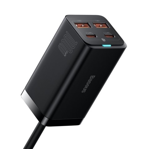 Baseus ładowarka sieciowa GaN3 Pro 100W 2x USB-C 2x USB czarna Baseus ładowarka sieciowa GaN3 Pro 100W 2x USB-C 2x USB czarna