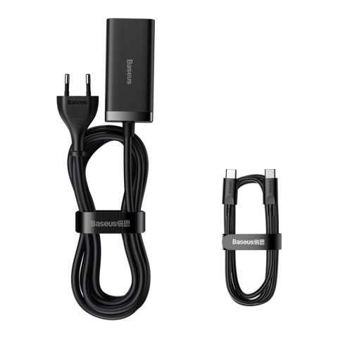 Baseus ładowarka sieciowa GaN3 Pro 100W 2x USB-C 2x USB czarna Baseus ładowarka sieciowa GaN3 Pro 100W 2x USB-C 2x USB czarna