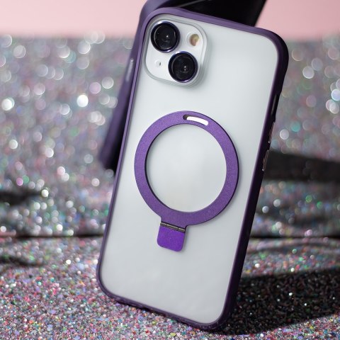 Nakładka Mag Ring do iPhone 15 Pro Max 6,7" fioletowa