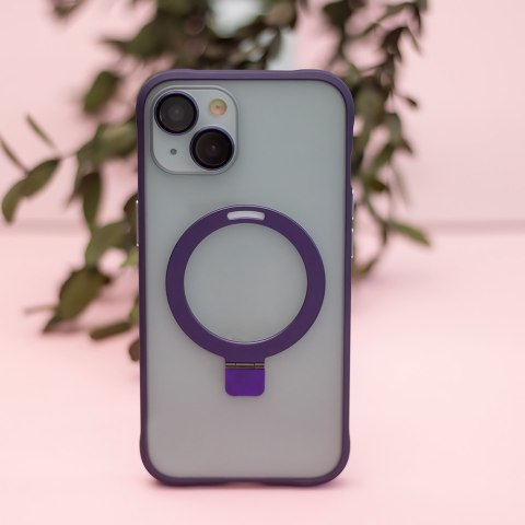 Nakładka Mag Ring do iPhone 15 Pro Max 6,7" fioletowa