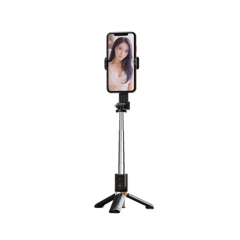 XO selfie stick Bluetooth tripod SS10 czarny 80cm XO selfie stick Bluetooth tripod SS10 czarny 80cm