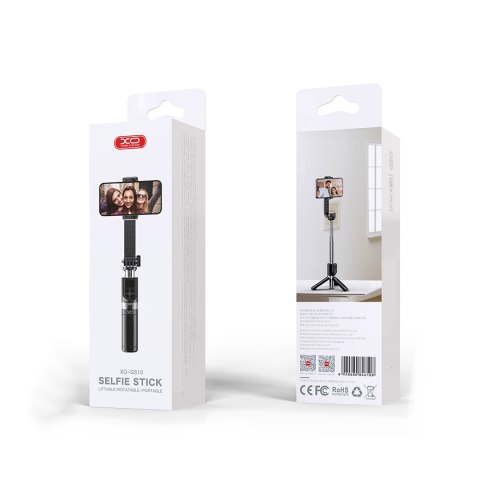 XO selfie stick Bluetooth tripod SS10 czarny 80cm XO selfie stick Bluetooth tripod SS10 czarny 80cm