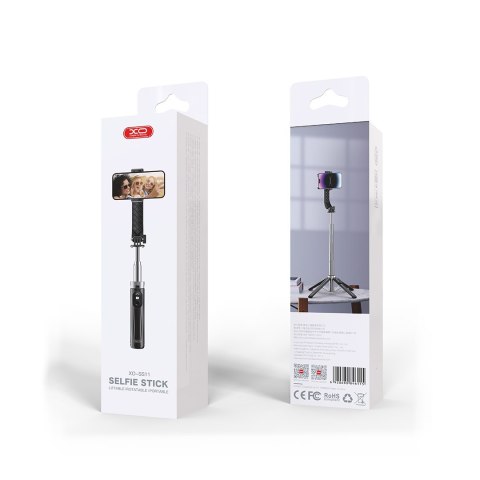 XO selfie stick Bluetooth tripod SS11 czarny 100cm XO selfie stick Bluetooth tripod SS11 czarny 100cm