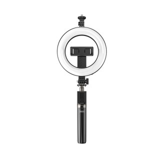 XO selfie stick Bluetooth tripod SS12 czarny 95cm z lampą LED