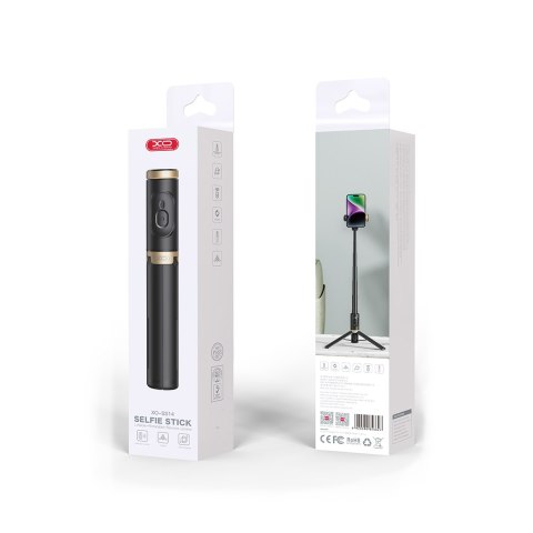 XO selfie stick Bluetooth tripod SS14 czarny 72cm XO selfie stick Bluetooth tripod SS14 czarny 72cm