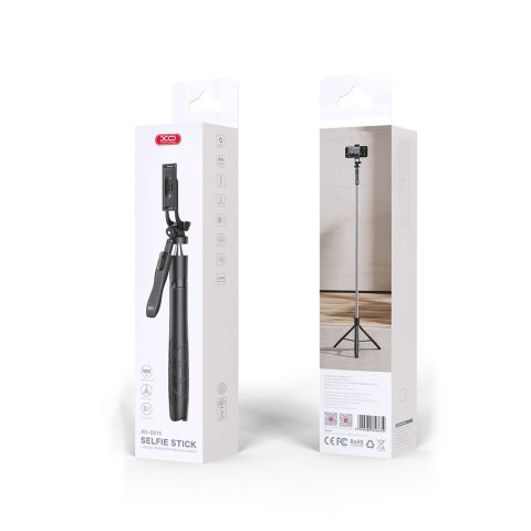 XO selfie stick Bluetooth tripod SS15 czarny 180cm XO selfie stick Bluetooth tripod SS15 czarny 180cm