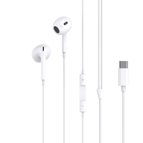 XO słuchawki przewodowe EP74 USB-C dokanałowe biała XO słuchawki przewodowe EP74 USB-C dokanałowe biała