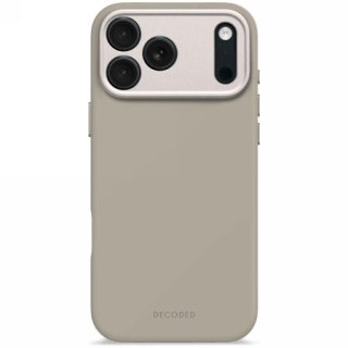 Etui Decoded AntiMicrobial Silicone Backcover z MagSafe na iPhone 17 Pro Max - beżowe
