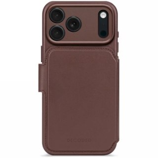 Etui Decoded Leather Backcover z MagSafe na iPhone 17 Pro Max - szara