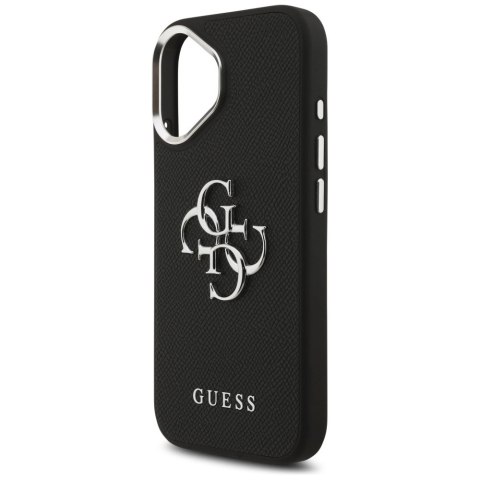 Etui Guess Grained Big 4G Classic Logo na iPhone 17 - czarne
