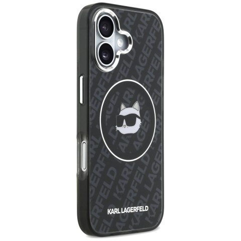 Etui Karl Lagerfeld IML Choupette Head Logo MagSafe na iPhone 17 - czarne