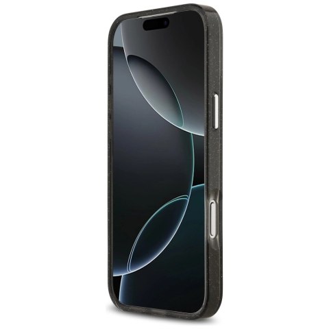 Etui Karl Lagerfeld IML Glitter Karl&Choupette Heads Logo MagSafe na iPhone 17 Pro Max - czarne