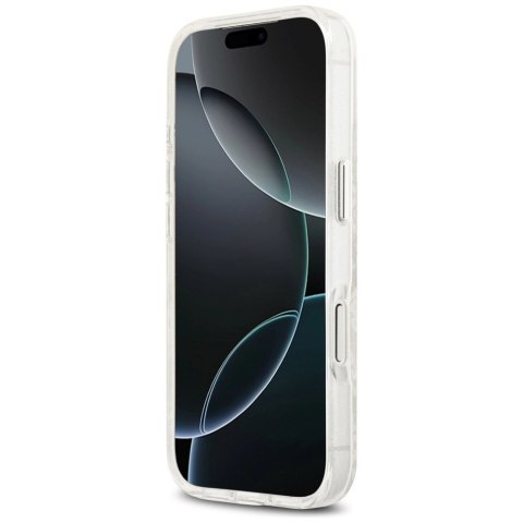 Etui Karl Lagerfeld IML Glitter Karl&Choupette Heads Logo MagSafe na iPhone 17 Pro - szare