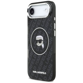 Etui Karl Lagerfeld IML Karl Head Logo MagSafe na iPhone 17 Air - czarne