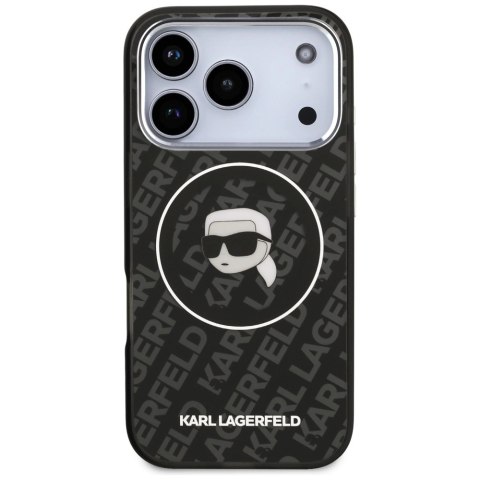 Etui Karl Lagerfeld IML Karl Head Logo MagSafe na iPhone 17 Pro - czarne
