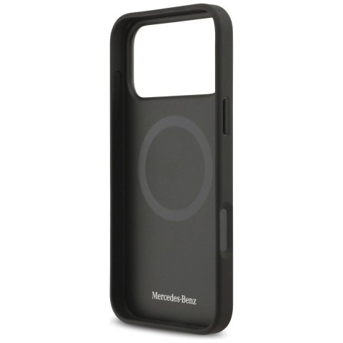 Etui Mercedes Leather The Move MagSafe na iPhone 17 Pro Max - beżowe