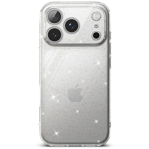 Etui Ringke Air na iPhone 17 Pro Max - przezroczysto-brokatowe