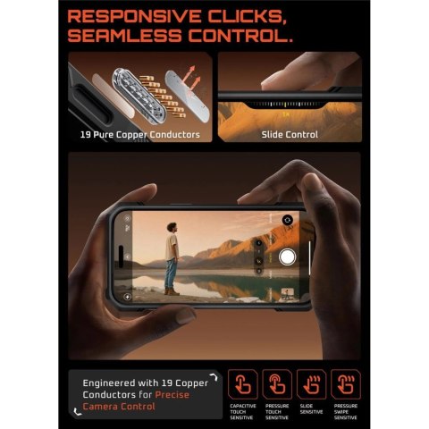 Etui Supcase UB Grip Mag MagSafe na iPhone 17 Pro Max - czarne