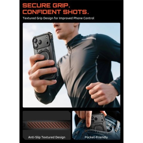 Etui Supcase UB Grip Mag MagSafe na iPhone 17 Pro Max - czarne