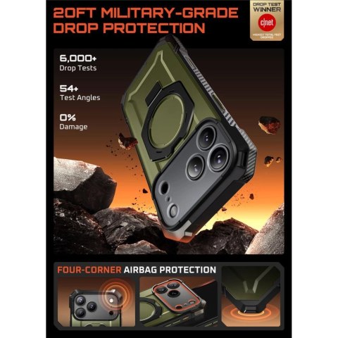 Etui Supcase UB Grip Mag MagSafe na iPhone 17 Pro Max - zielone